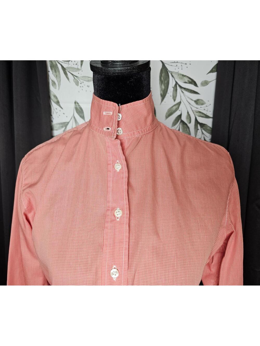 Marigold Polo Shirt Red Boys Size 6 Checkered Horse Riding